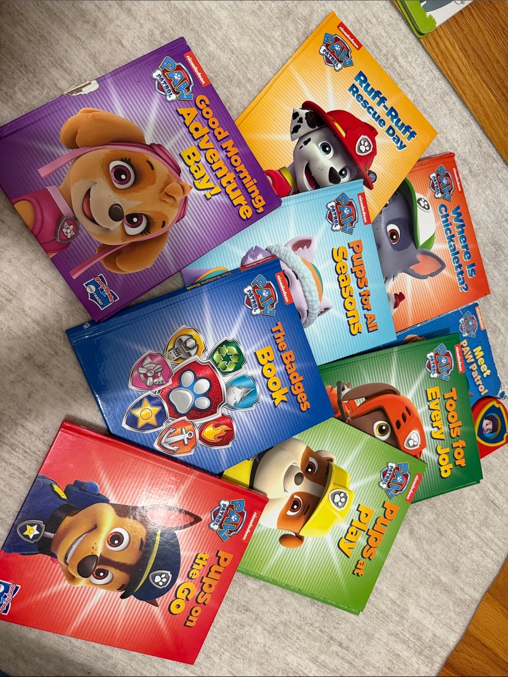 Paw Patrol Board Book Set - Red, Blue, Green, Purple, Orange, Yellow